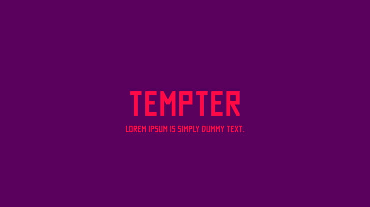 Tempter Font