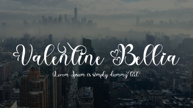 Valentine Bellia Font Family