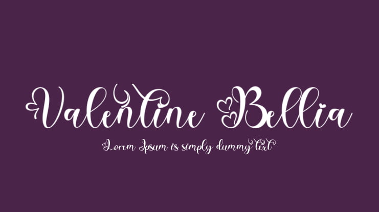 Valentine Bellia Font Family