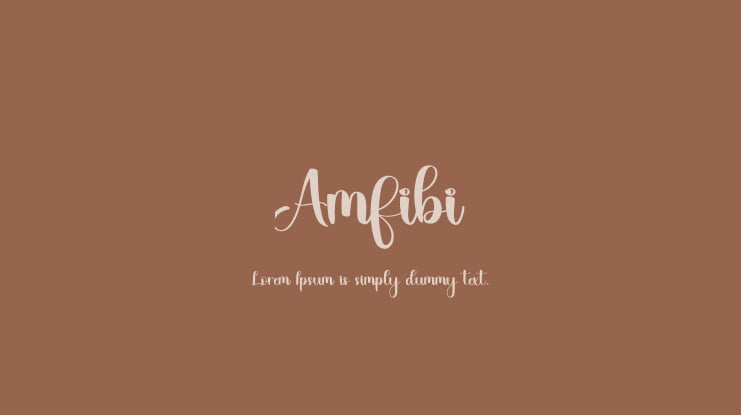 Amfibi Font