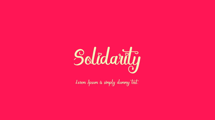 Solidarity Font