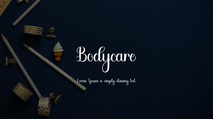 Bodycare Font