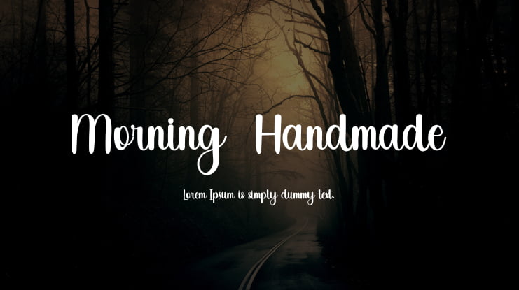 Morning  Handmade Font