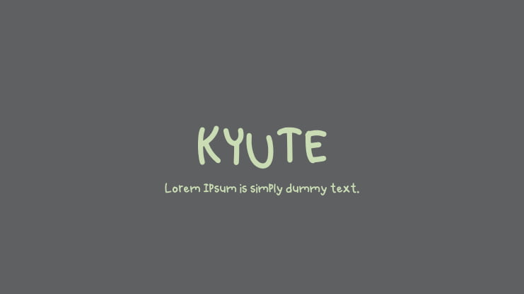 KYUTE Font