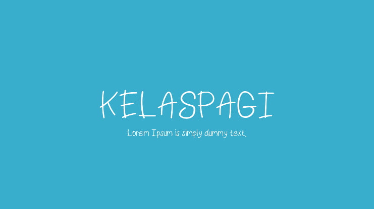 KELASPAGI Font