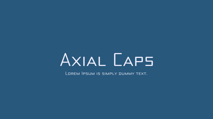 Axial Caps Font Family