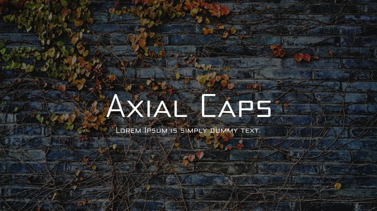 Axial Caps Font Family