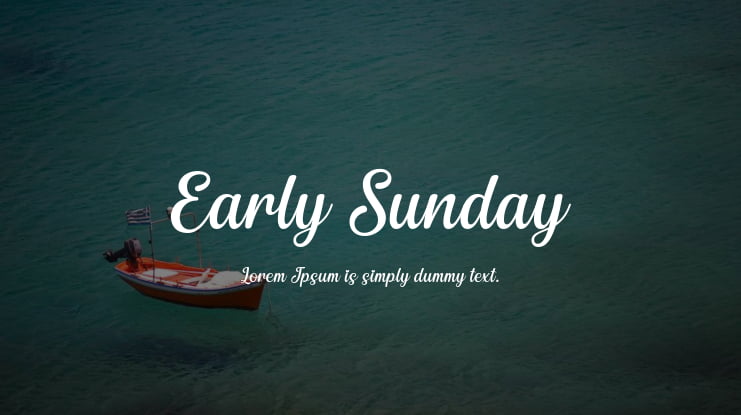 Early Sunday Font