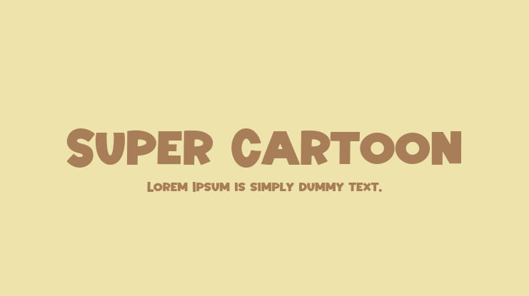 Super Cartoon Font