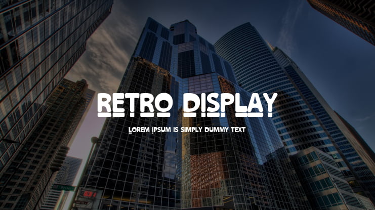 RETRO DISPLAY Font