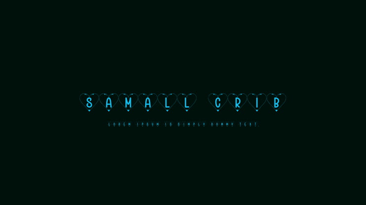 Samall Crib Font