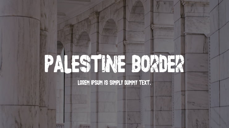 Palestine Border Font