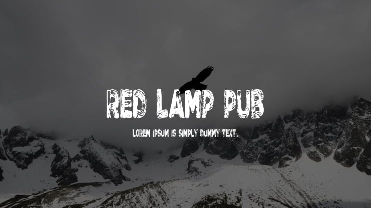 Red Lamp Pub Font