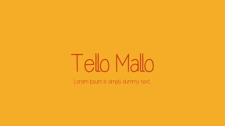 Tello Mallo Font Family