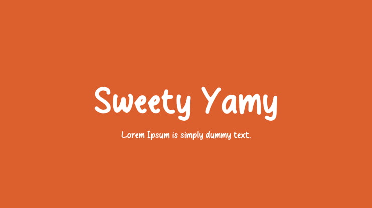 Sweety Yamy Font