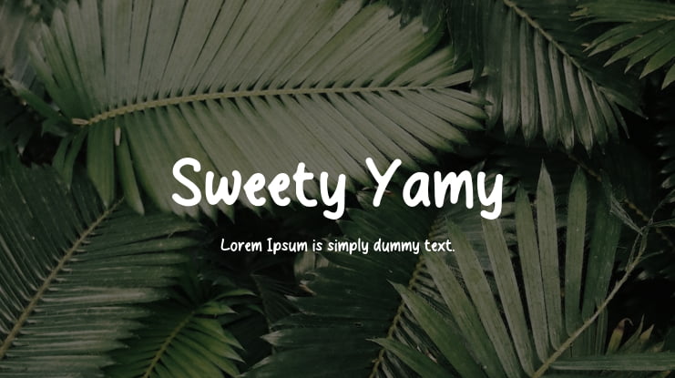 Sweety Yamy Font