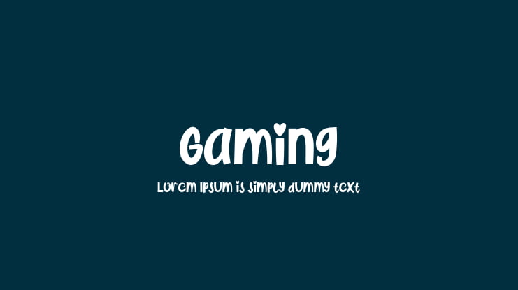 Gaming Font