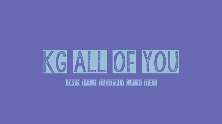 KG All of You Font