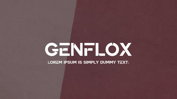 Genflox Font