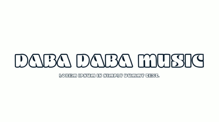 Daba Daba Music Font