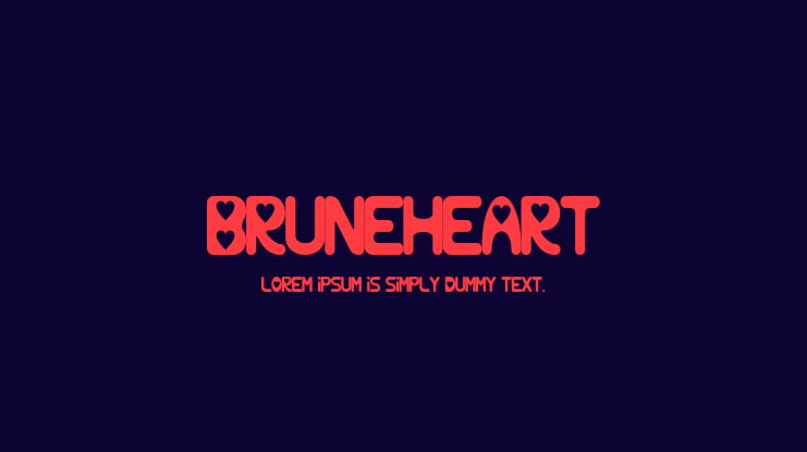 Bruneheart Font