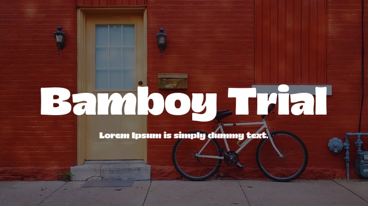 Bamboy Trial Font Family