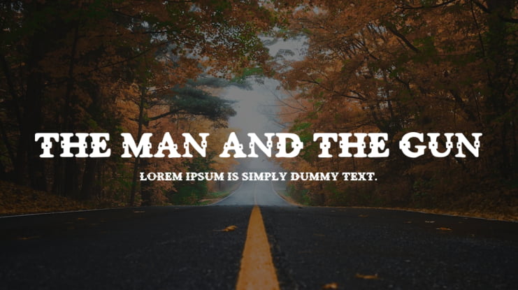 The man and the gun Font