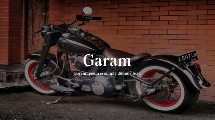 Garam Font Family