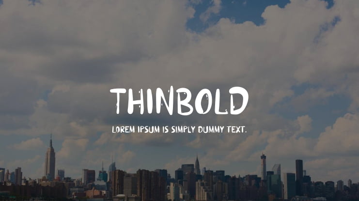 THINBOLD Font