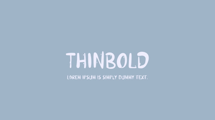 THINBOLD Font