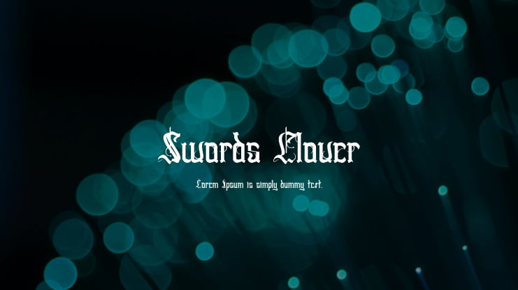 Swords Clover Font