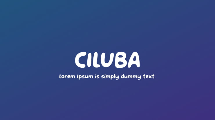 CILUBA Font