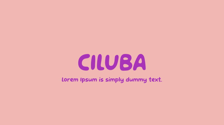 CILUBA Font