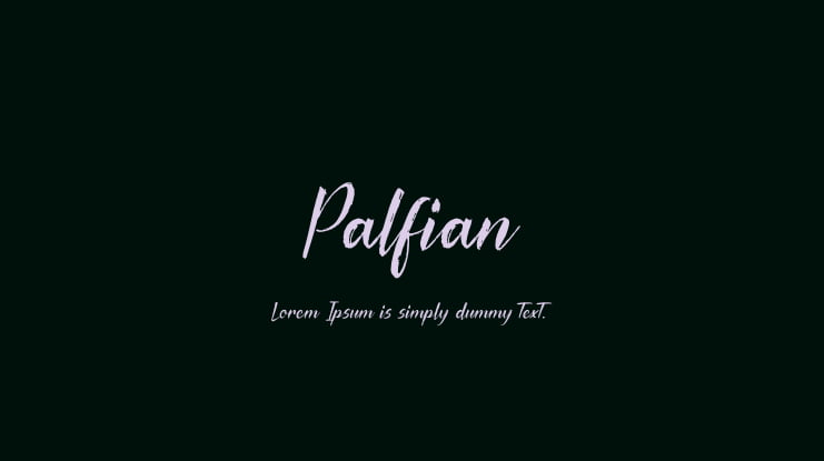 Palfian Font