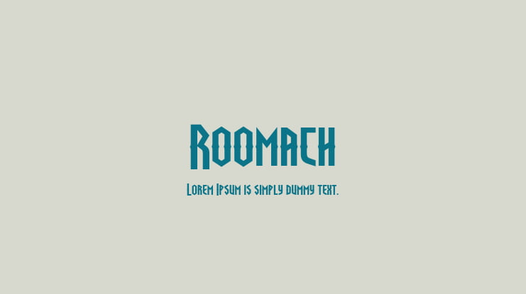 Roomach Font