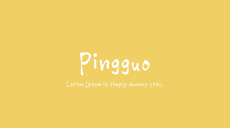 Pingguo Font