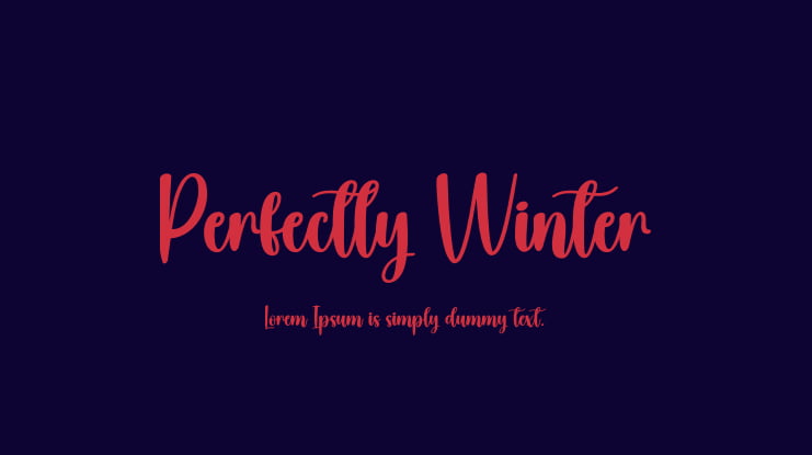 Perfectly Winter Font