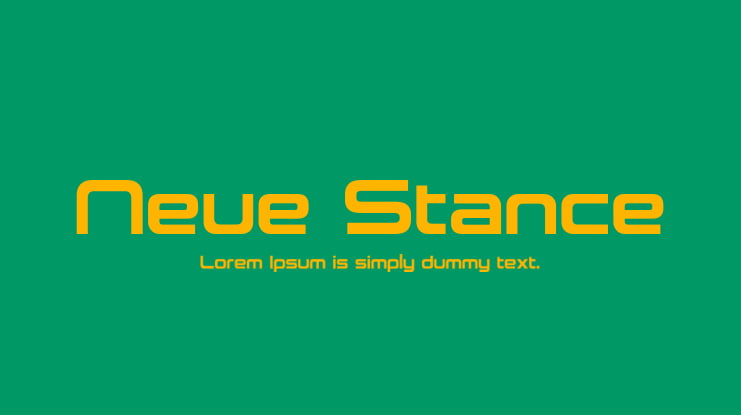 Neue Stance Font Family