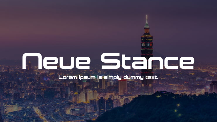 Neue Stance Font Family