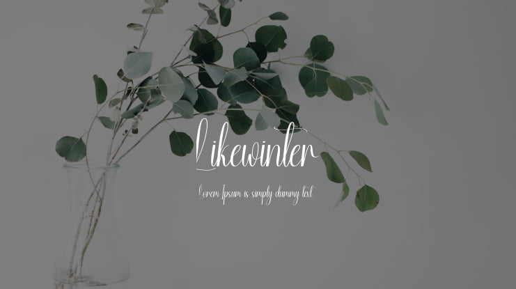 Likewinter Font