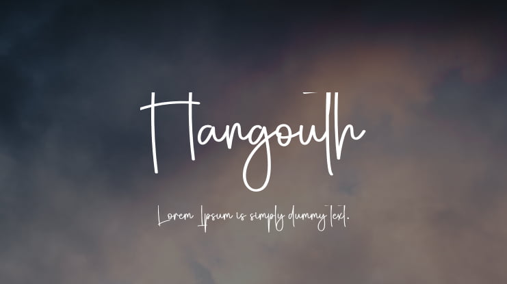 Hangouth Font