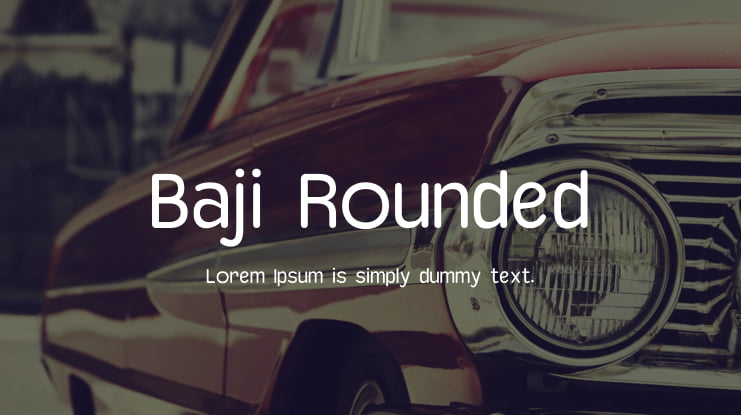 Baji Rounded Font Family