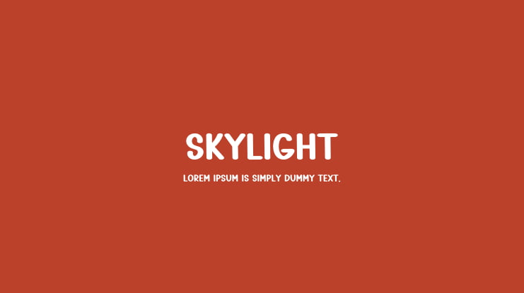 Skylight Font