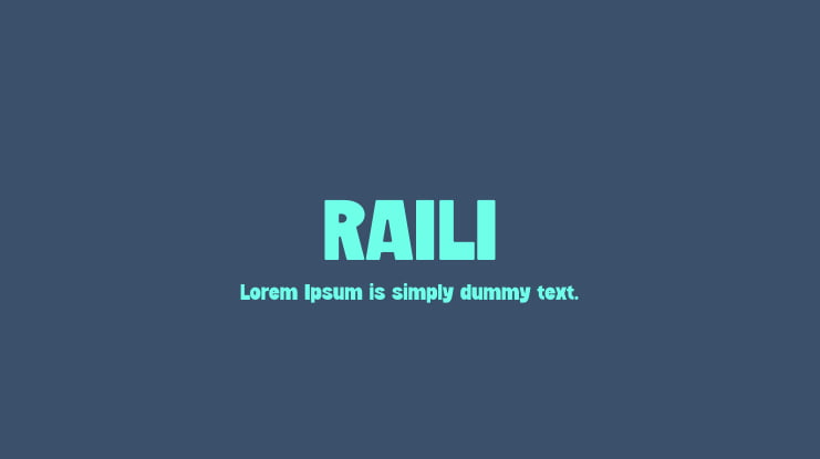 RAILI Font