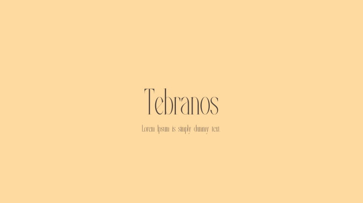 Tebranos Font