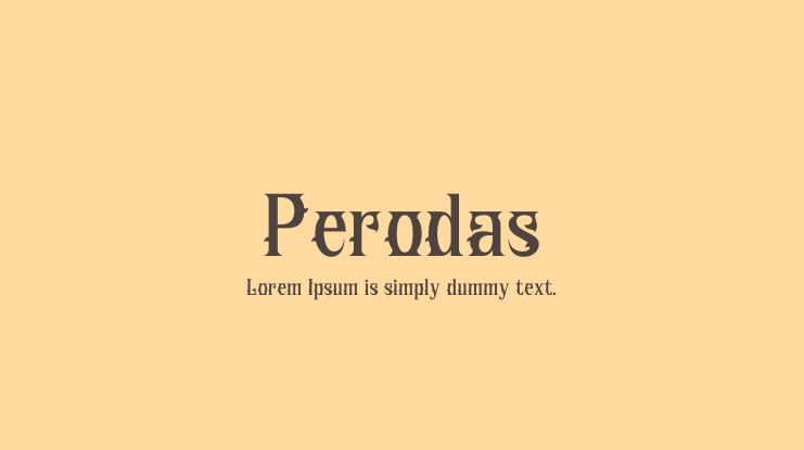 Perodas Font