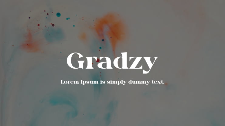 Gradzy Font