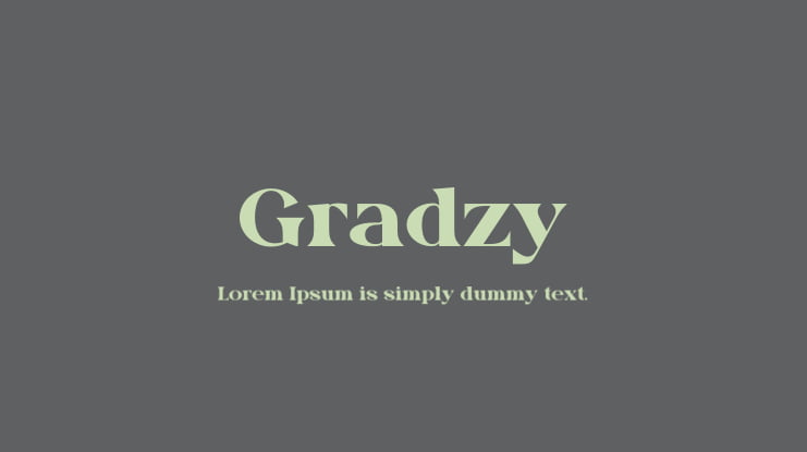 Gradzy Font