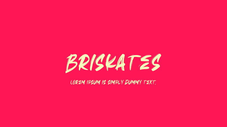 Briskates Font