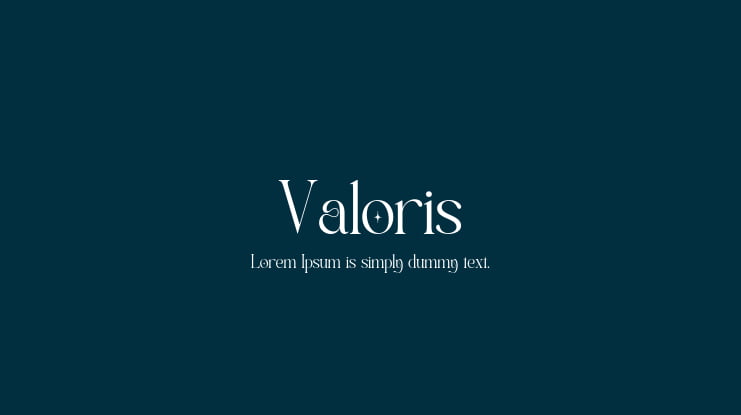 Valoris Font